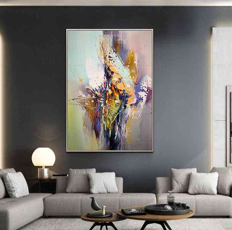 Abstract Hand Painted Oil Painting